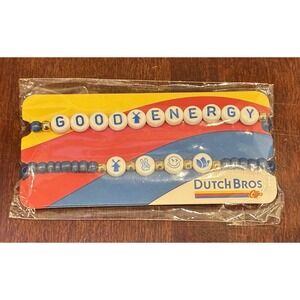 Dutch Bros Coffee GOOD ENERGY Friendship Bracelet Ltd Edition 2025 Collectible